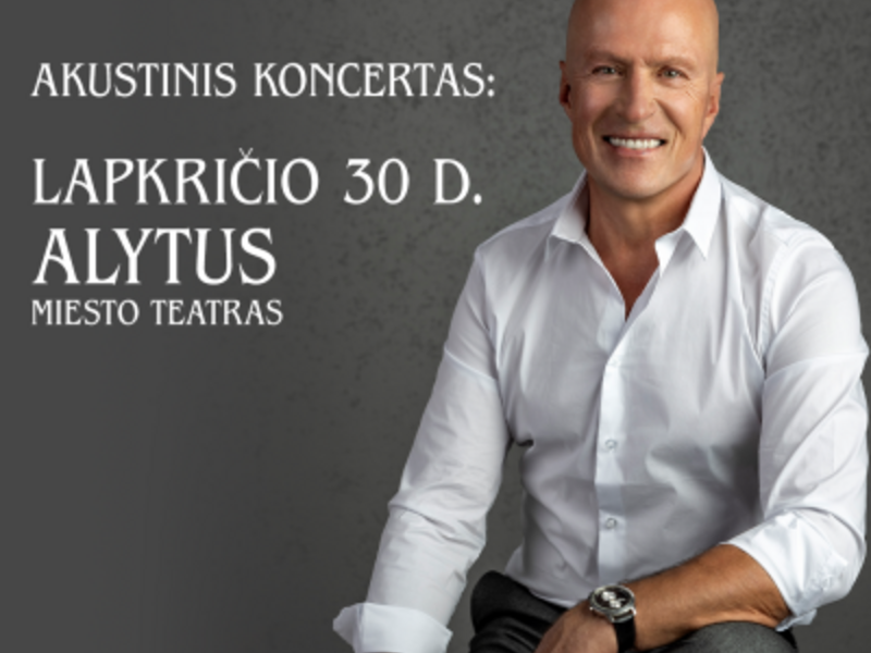 EGIDIJUS SIPAVIČIUS | akustinis koncertas