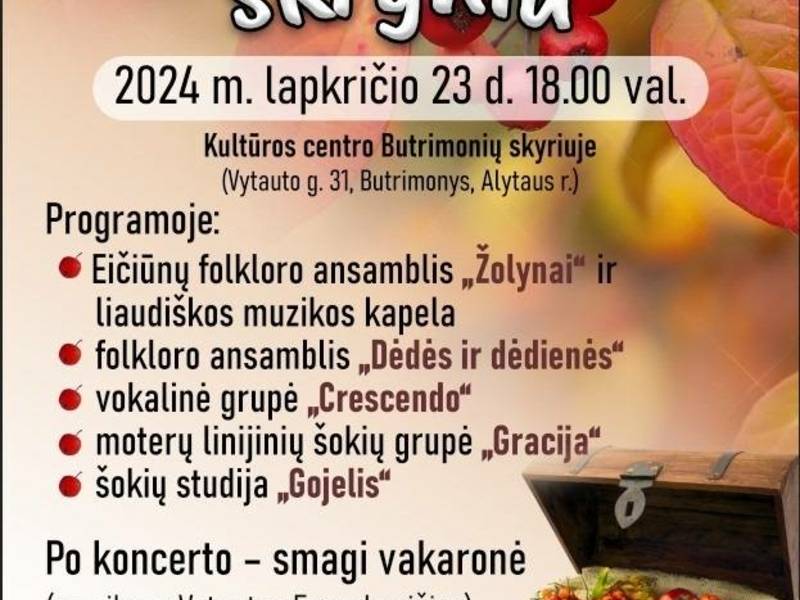 Šventė Butrimonyse "Dainų ir šokių skrynia"