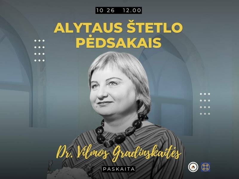 Dr. Vilmos Gradinskaitės paskaita „Alytaus štetlo pėdsakais“