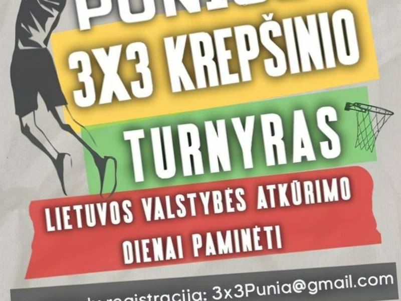 Punios 3x3 krepšinio turnyras