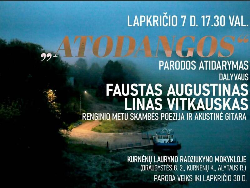 Literato Lino Vitkausko ir fotografo Fausto Augustino fotografijų paroda „Atodangos“