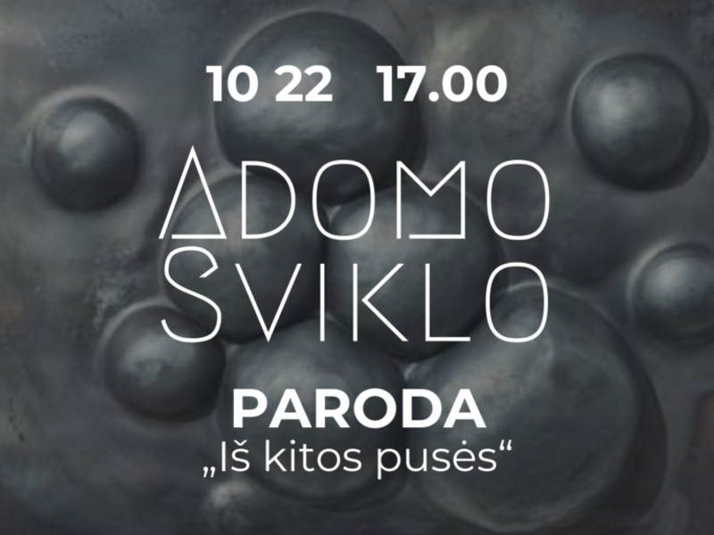 Adomo Sviklo paroda „Iš kitos pusės“