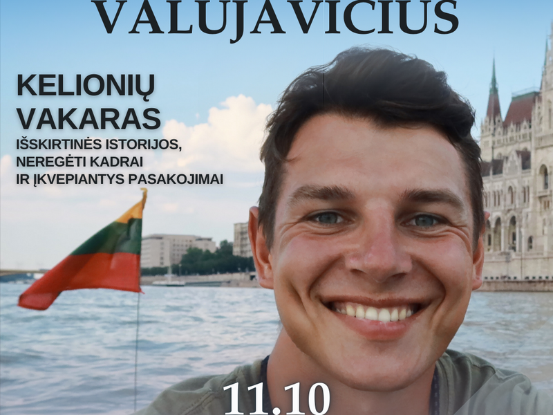 Susitikimas su keliautoju Aurimu Valujavičiumi